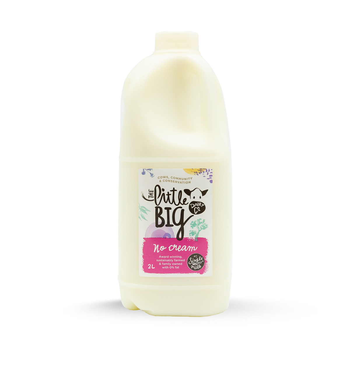 Little Big Dairy No Cream Milk in a 2L bottle